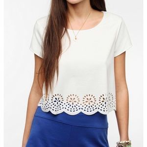 Urban Outfitters White Crop top